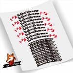 Road Bicycle Wheels Rim Decal Stickers for Vision Metron 40